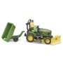 Bruder - Tractor Cu Remorca John Deere Si Gradinar Bruder - 5